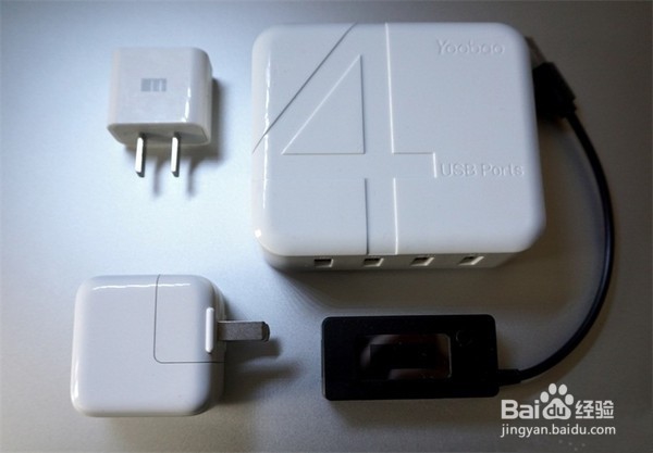 yb701_4口USB充电器头对比iPad mini2原装充电器