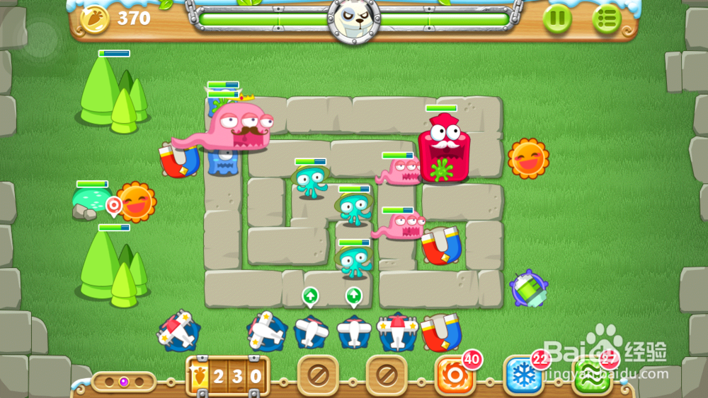 保卫萝卜2 地下庄园主题：[5]D13水晶、金萝卜