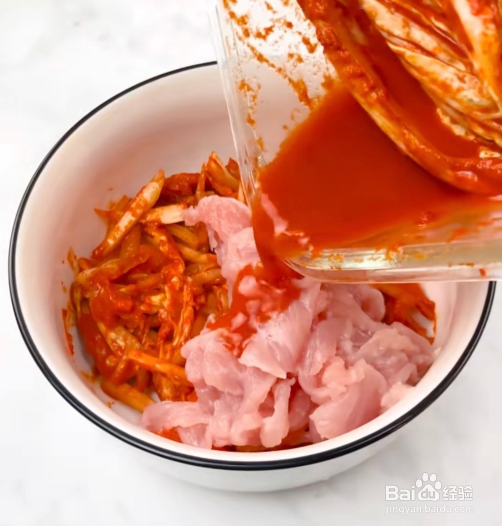 泡菜炒饭的教程