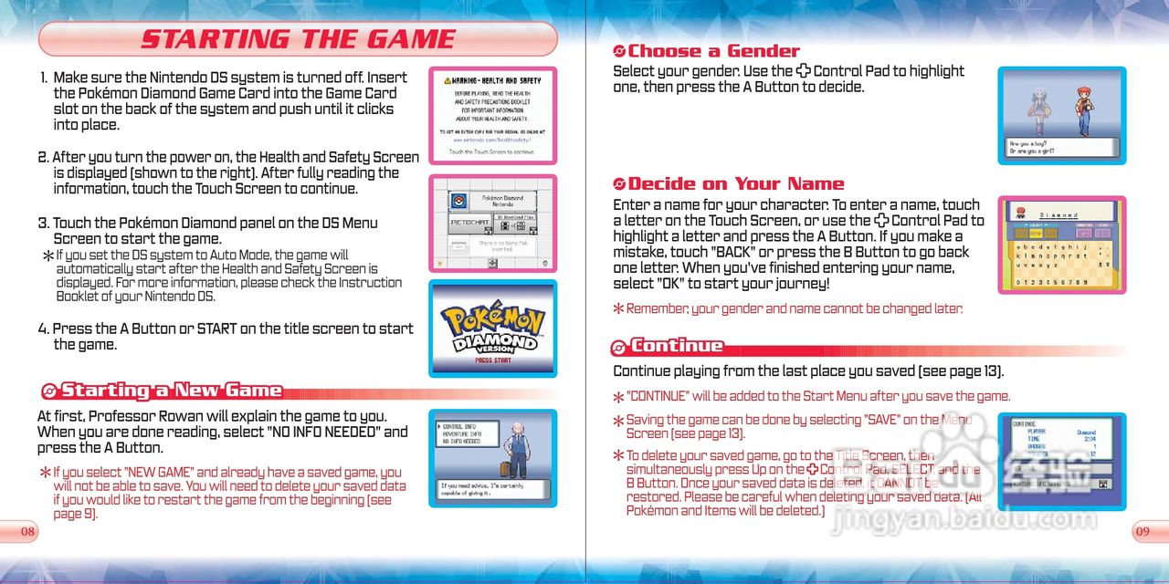 任天堂PokmonDia型游戏机说明书:[1]