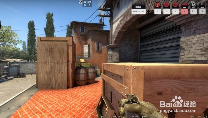 csgo炼狱小镇大坑看A1单向烟怎么扔？