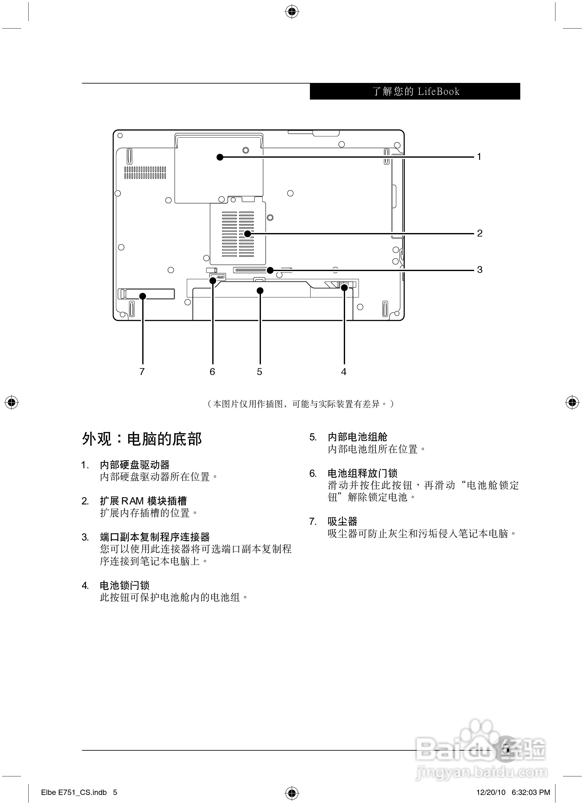 富士通Elbe E751笔记本电脑使用说明书:[2]