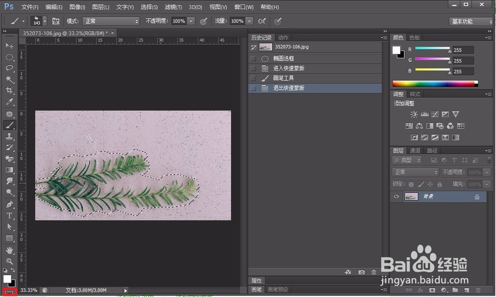 Photoshop 之快速蒙版教程