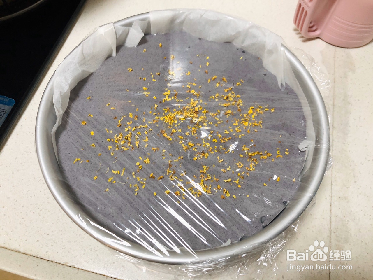 桂花黑米糕的做法