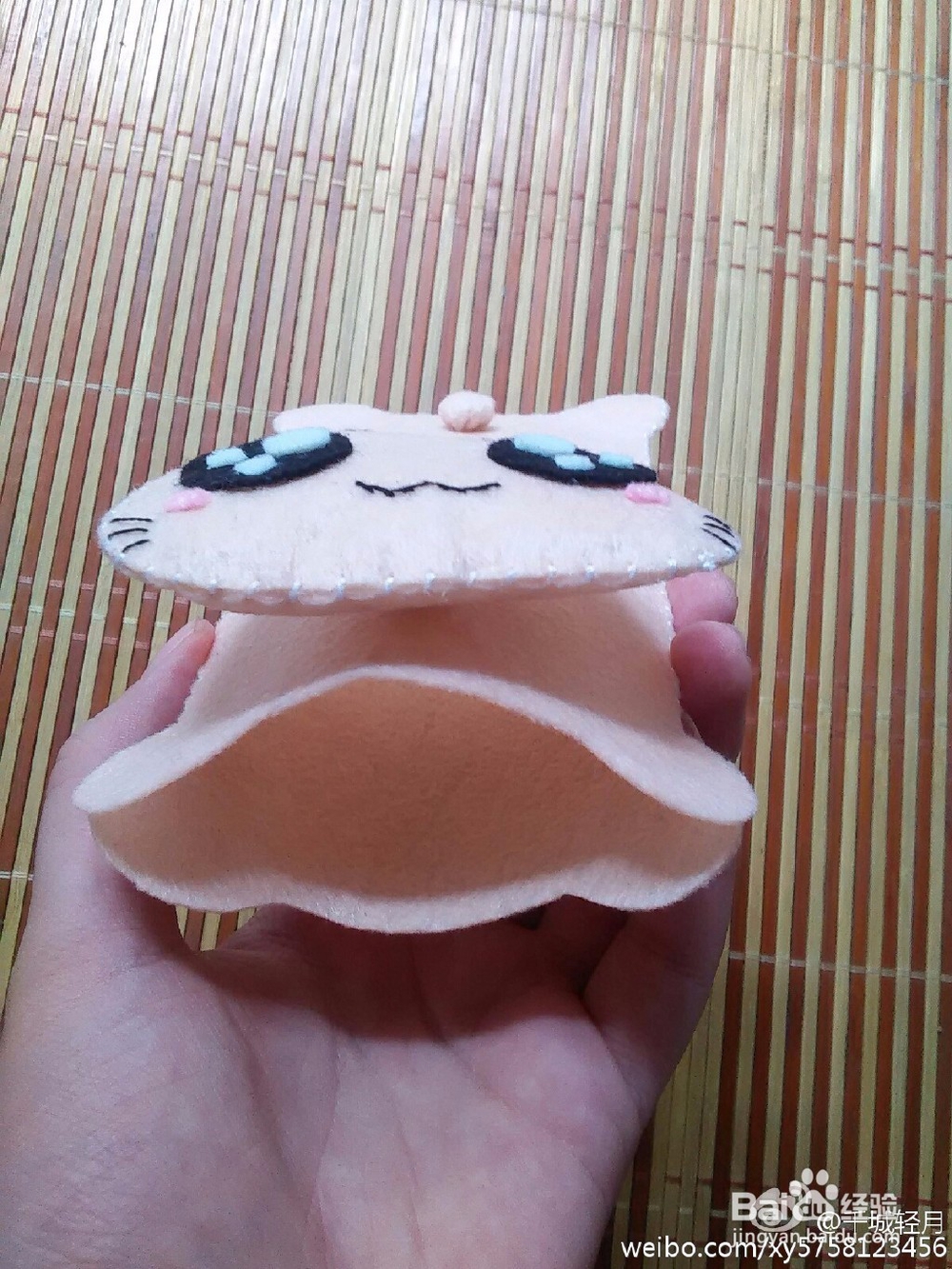 不织布CC猫手机套制作