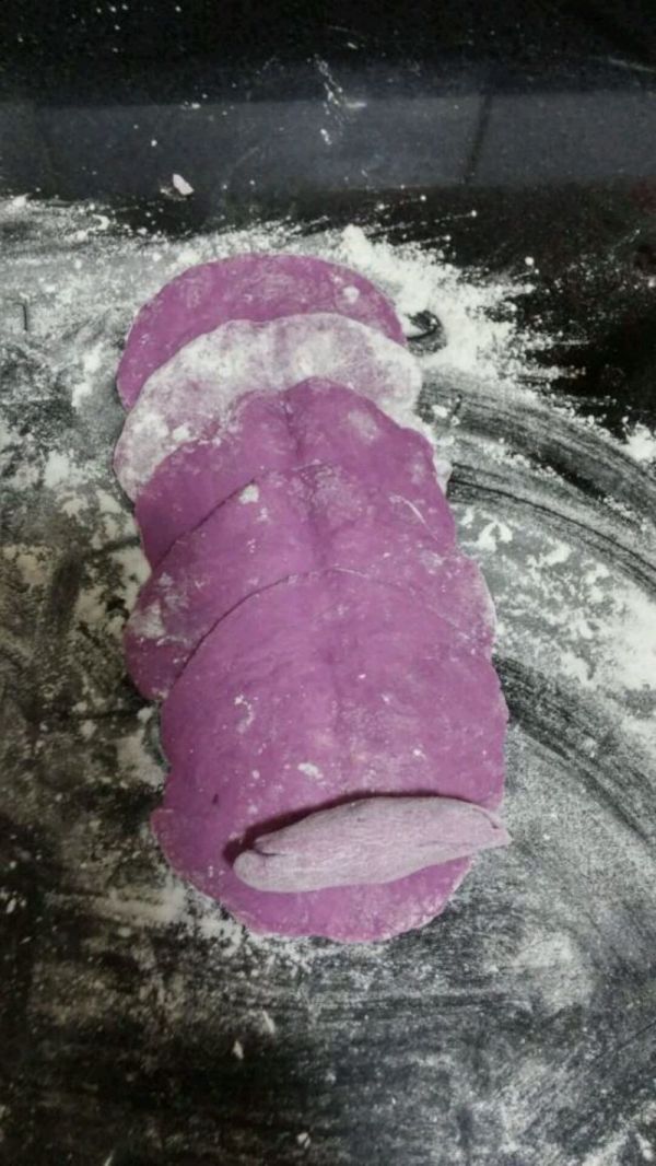 紫薯玫瑰花馒头