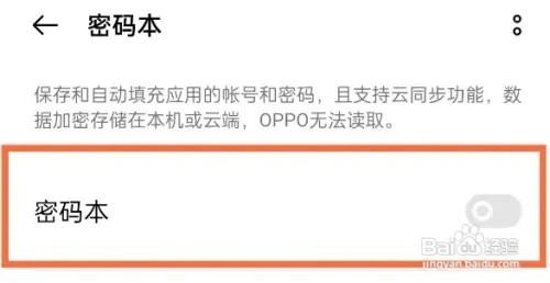 opporeno5pro手机在哪儿打开密码本