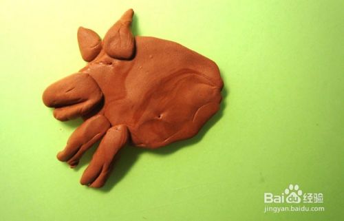 粘土画如何画奔跑的野猪