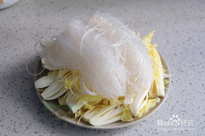 大白菜蒸粉丝