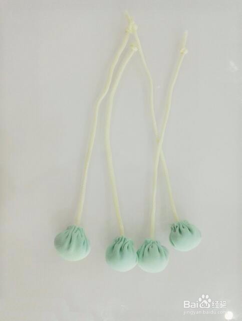 不织布绿豆娃娃