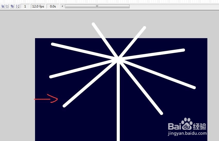 flash绘制一个烟花散开的效果