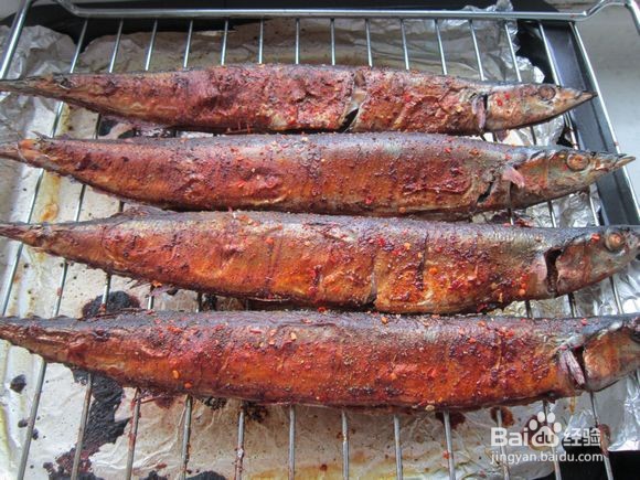 孜然秋刀鱼的做法