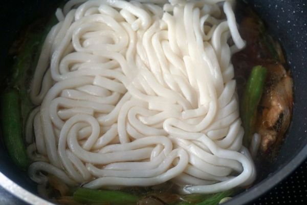 四季豆焖乌冬面