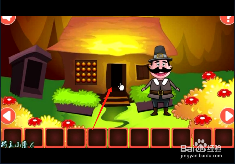 小游戏《胡子大叔林中逃脱》如何通关