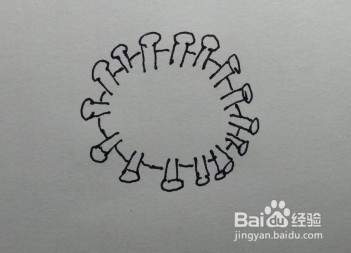 如何画冠状病毒卡通画