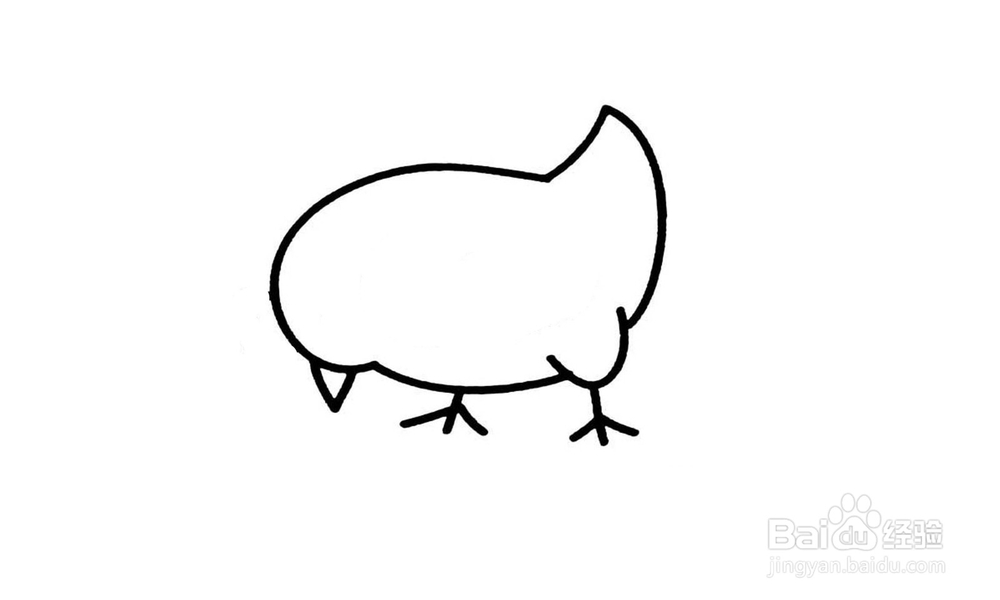 如何画出一只鸡子？