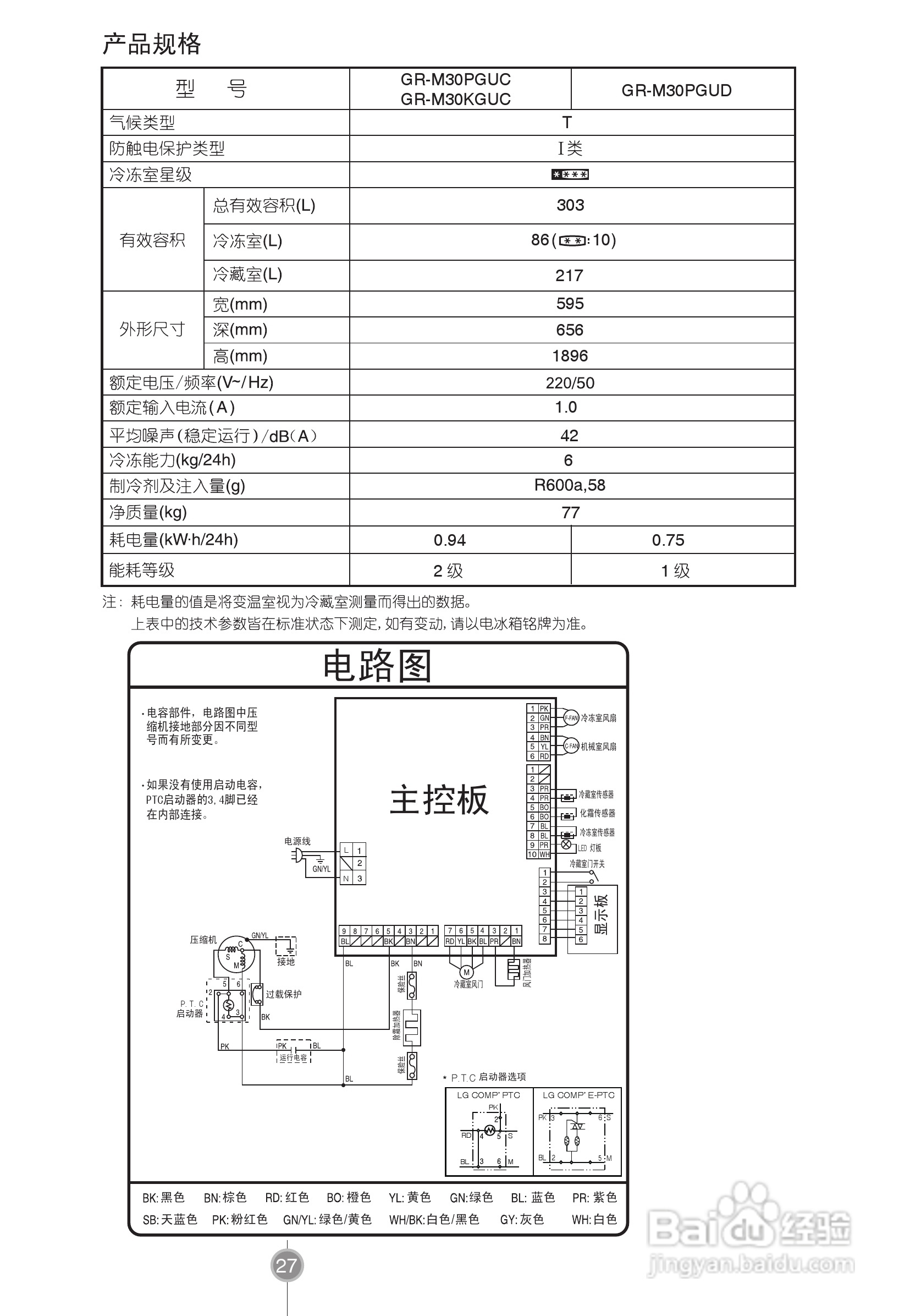 lg bcd-303kgnc电冰箱使用说明书:[3]