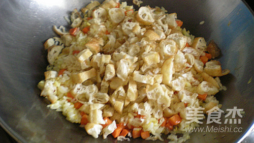 鸡蛋炒油条米饭