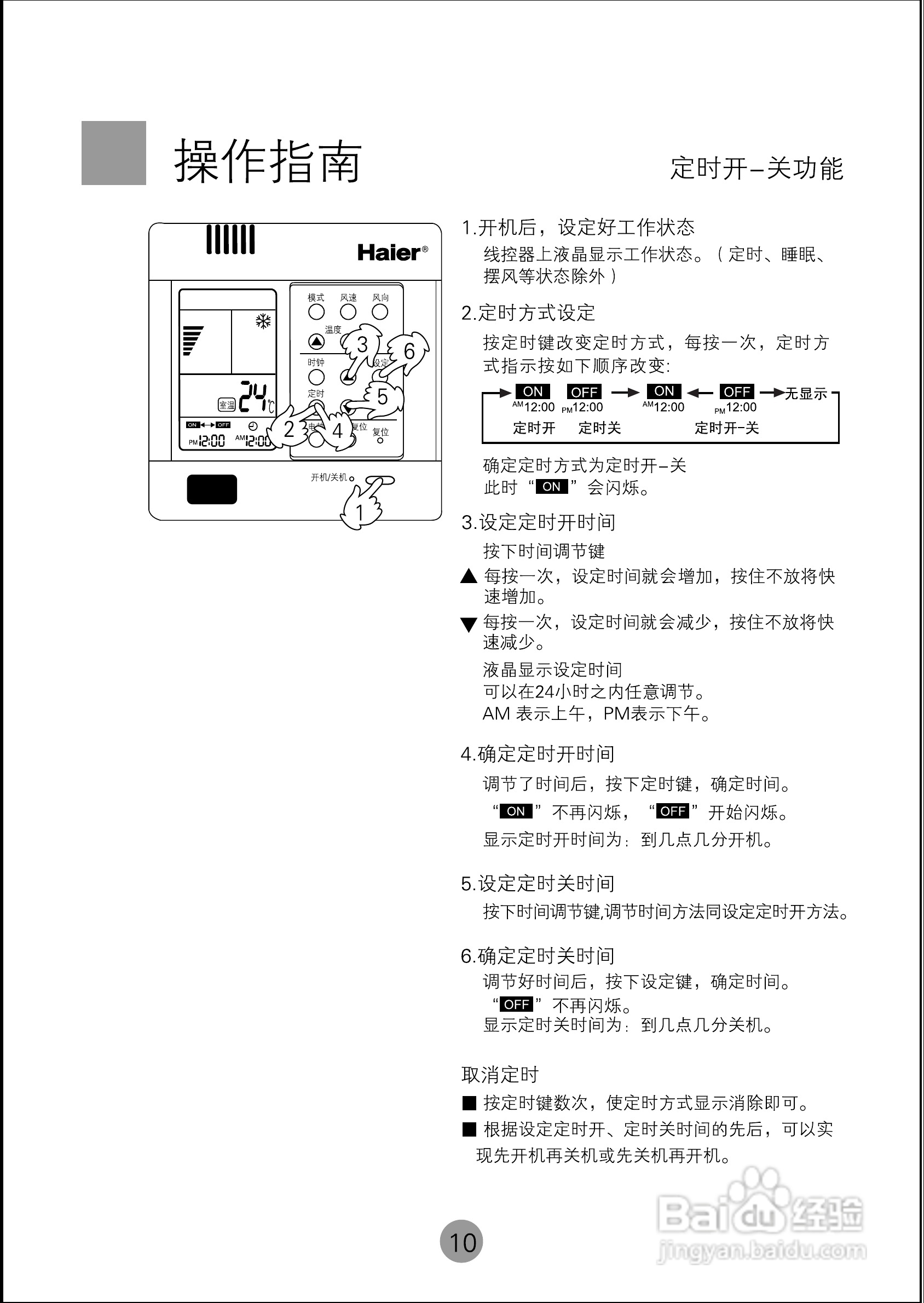 海尔KF(R)-250LW/A空调使用说明书:[2]