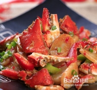 美味梭子蟹炒年糕的做法