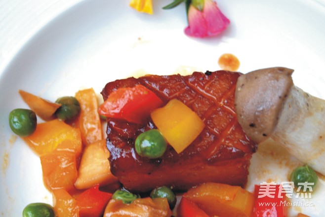 红烧冬瓜配干煎杏鲍菇