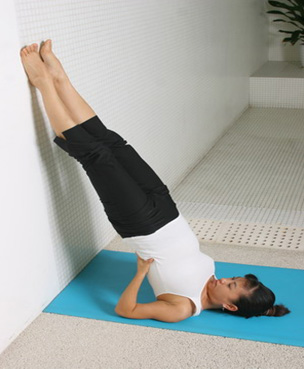 倒立减肥瑜伽狂瘦大腿