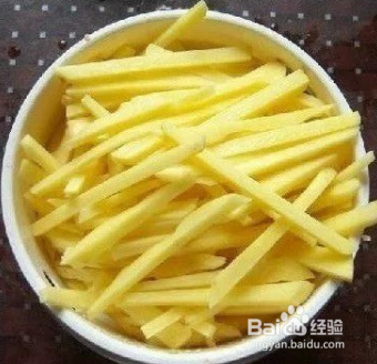 自制美味的炸薯条