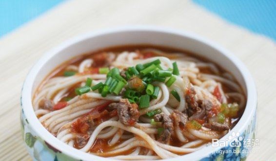 暖心暖胃的茄汁牛肉面