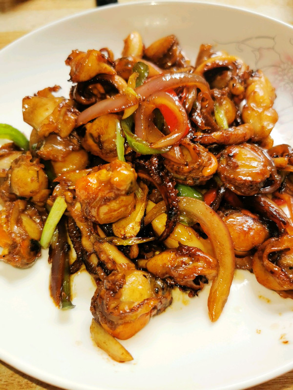 小炒扇贝肉鱿鱼丝