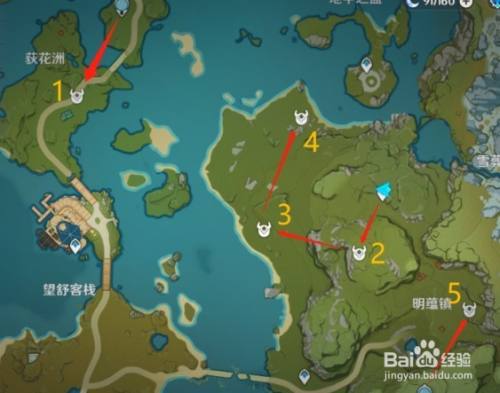 原神荻花洲明蕴镇区域盗宝鼬在哪