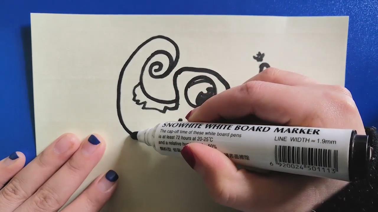 卡通变色龙怎样画？