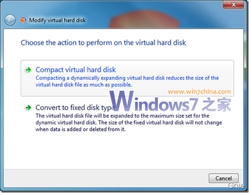 给Win7下的Windows Virtual PC虚拟机瘦身
