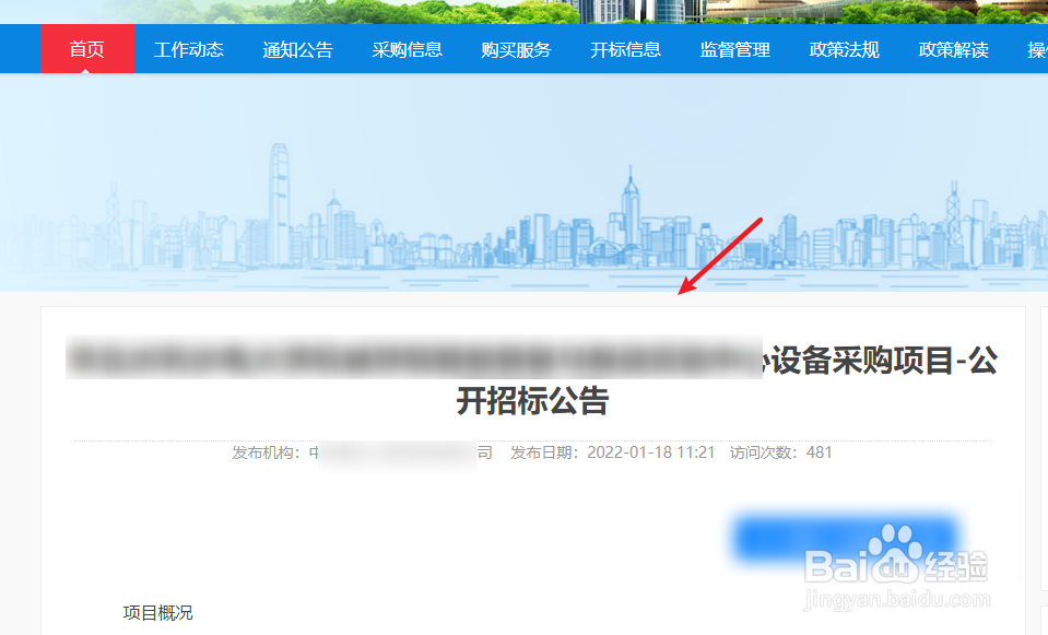 招标公告在哪里看