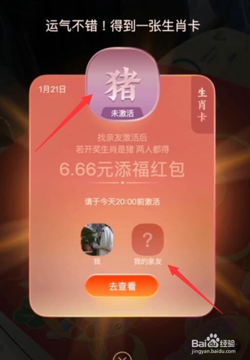 支付宝生肖卡怎么开奖