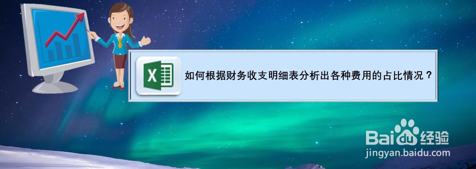 如何根据财务收支明细表分析出各种费用的占比