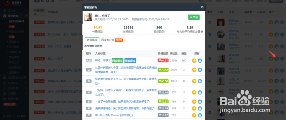 怎么看微信公众号文章的粉丝画像?