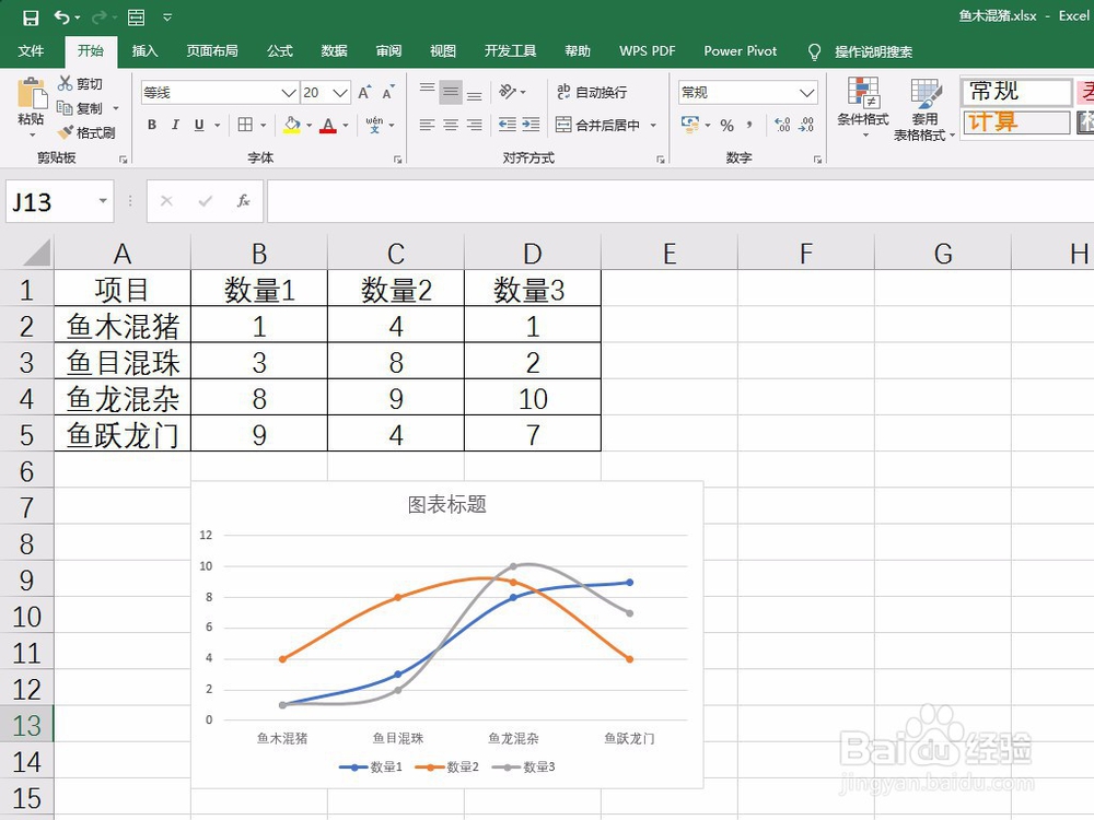如何利用excel2013在同一张图上做多条曲线