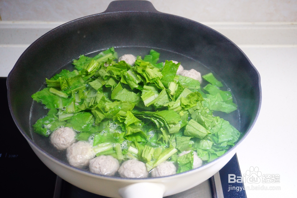 味美鲜香的小白菜肉丸汤