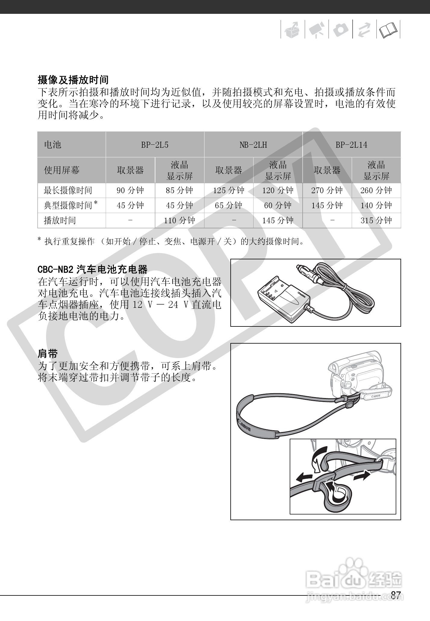 佳能MD255数码摄像机使用说明书:[9]