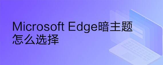<b>Microsoft Edge暗主题怎么选择</b>