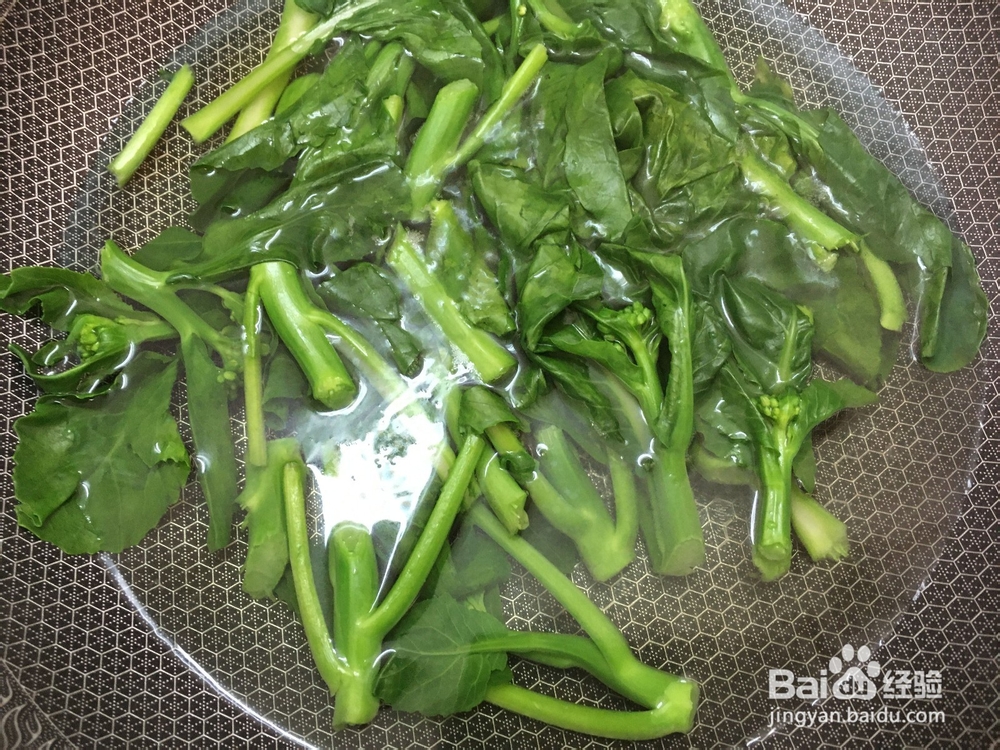 火腿炒芥菜的做法