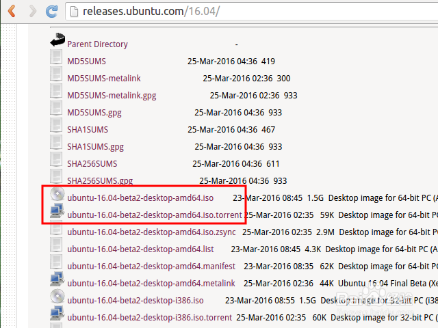 下载 Ubuntu 16.04 BETA2 安装镜像并检查SHA1值