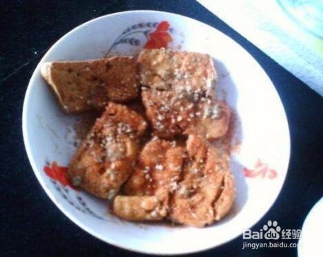 街边油炸臭豆腐的做法