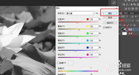 Photoshop如何将彩色照片变成黑白照片