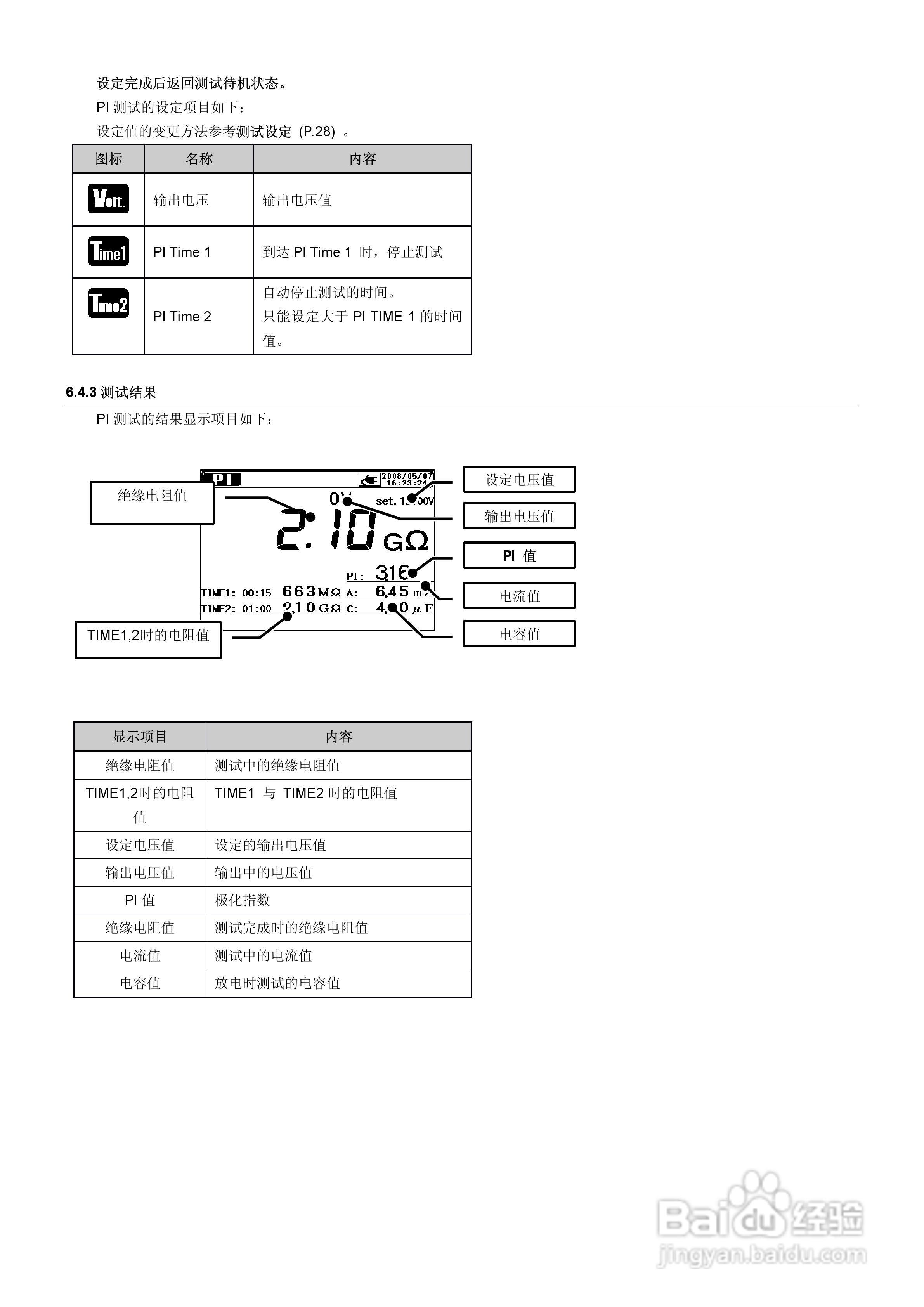 KYORITSU KEW3128高压数字绝缘电阻计使用说明书:[4]