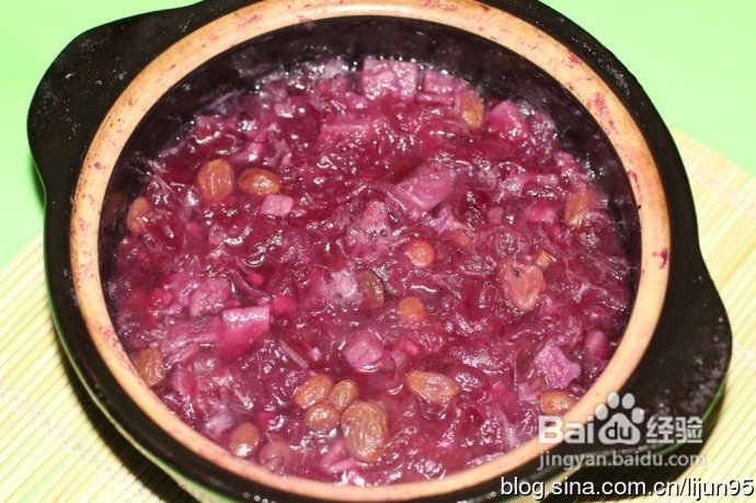 健康甜蜜的紫薯银耳粥【图/纯素】