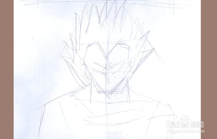 七龙珠贝吉塔绘画方法