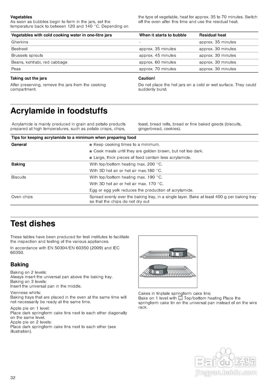 博世HBA36B650W嵌入式烤箱说明书:[2]