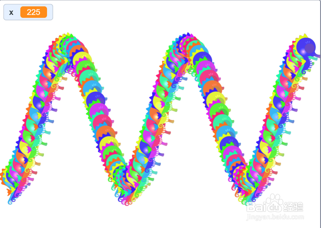 在scratch3.0中如何用克隆功能画有趣的正弦曲线