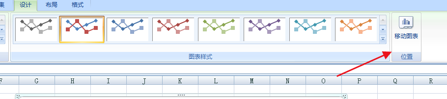excel如何重新设置图表位置